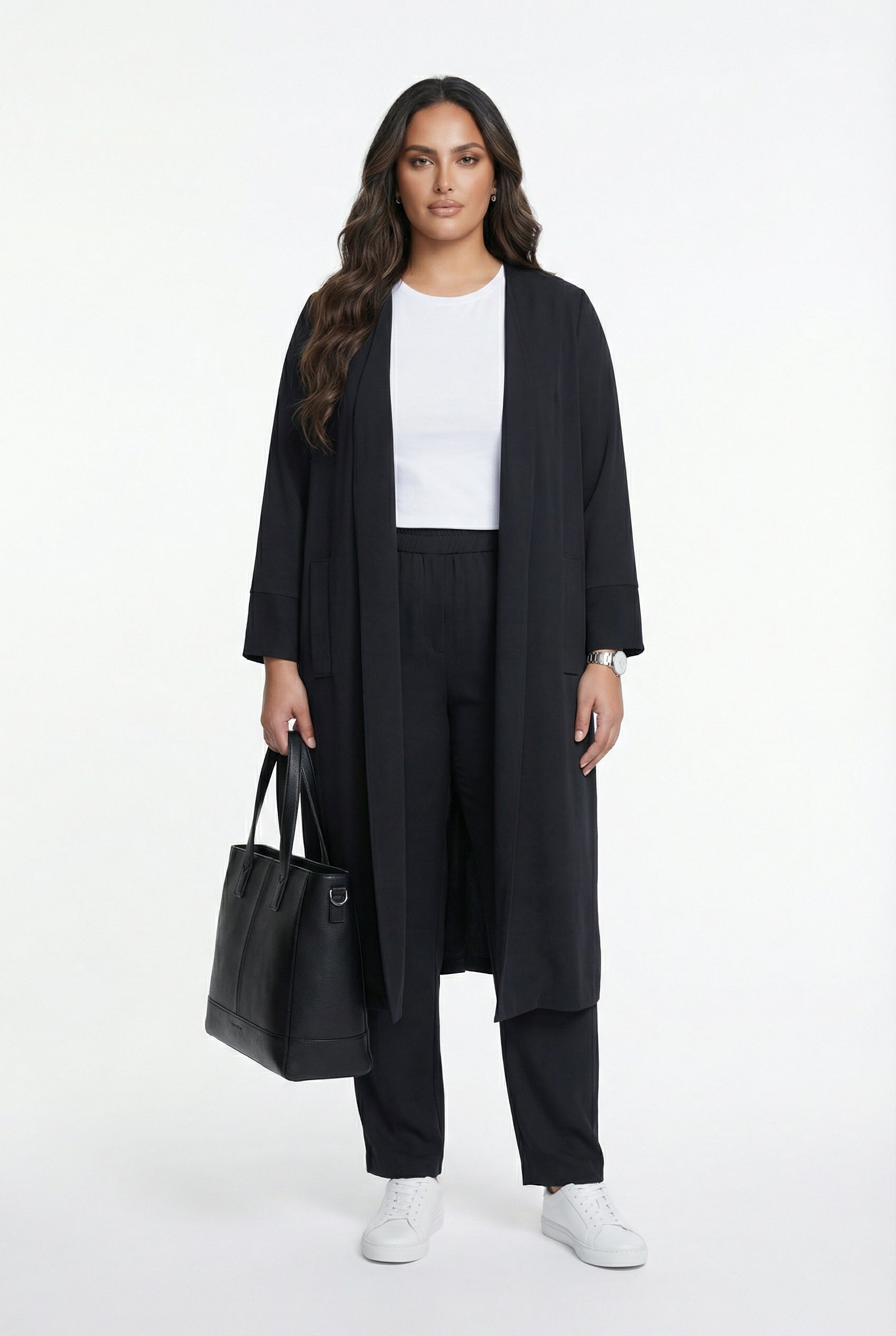 256089999 Oversized Straight Leg Pants - Brown Loft