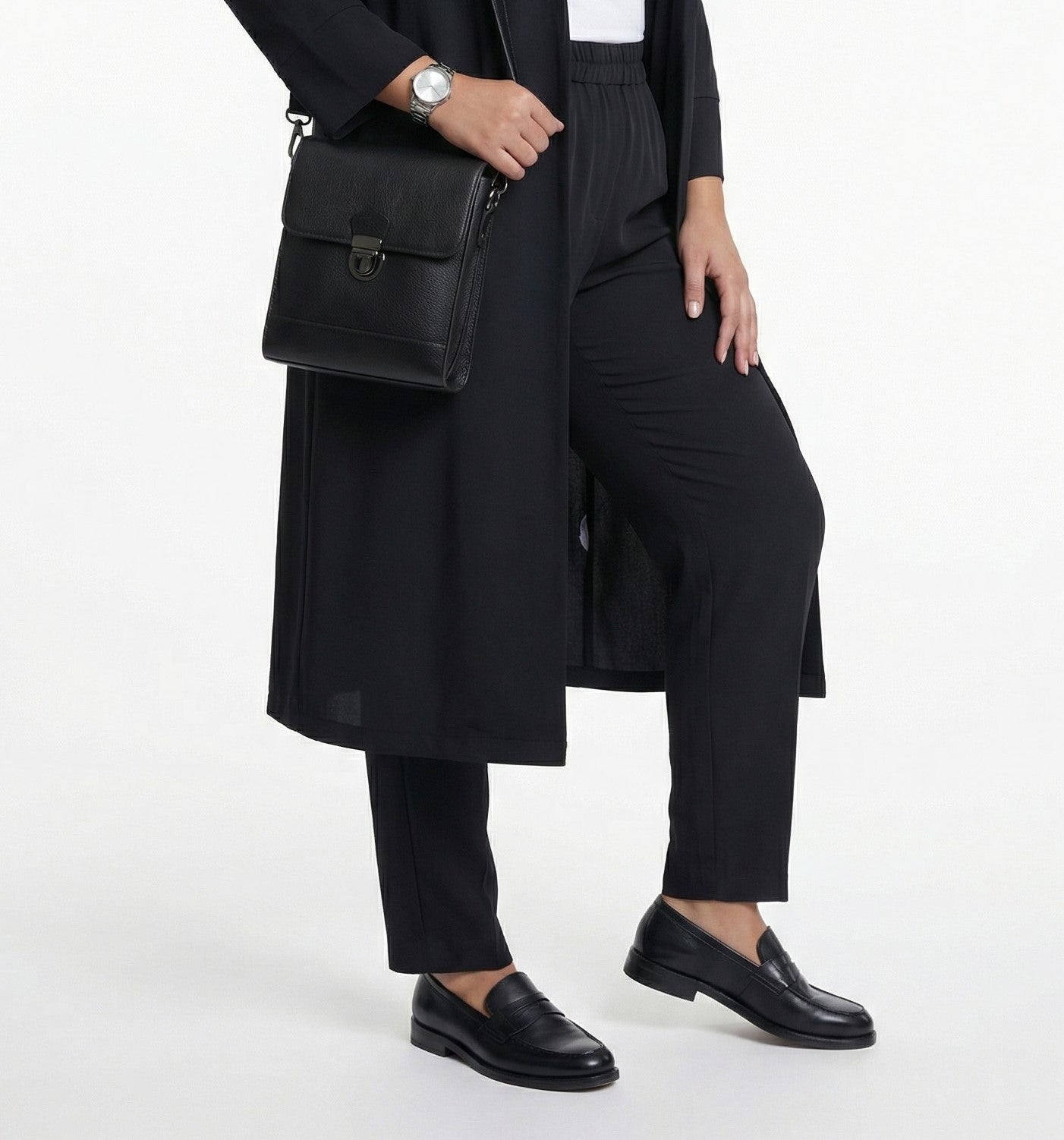 256089999 Oversized Straight Leg Pants - Brown Loft