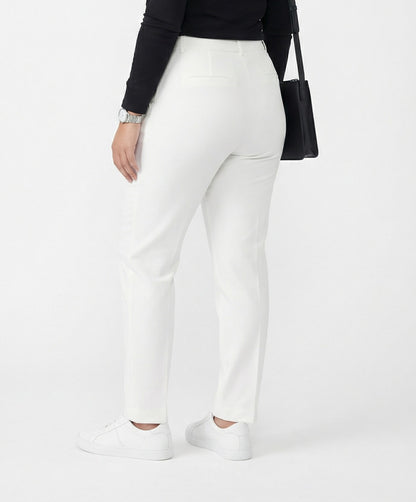 23517 Milano Slim Cut Oversized Stretch Pants - Brown Loft