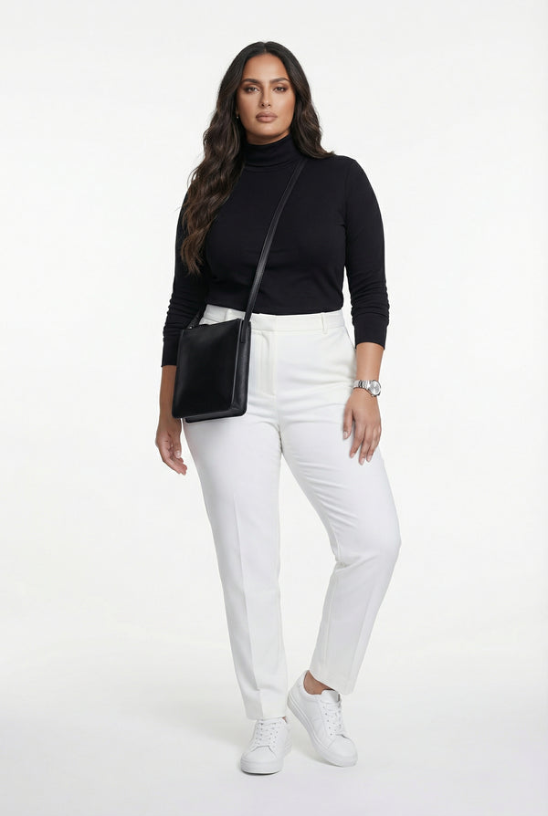 23517 Milano Slim Cut Oversized Stretch Pants بنطال ضيق واسع مطاطي