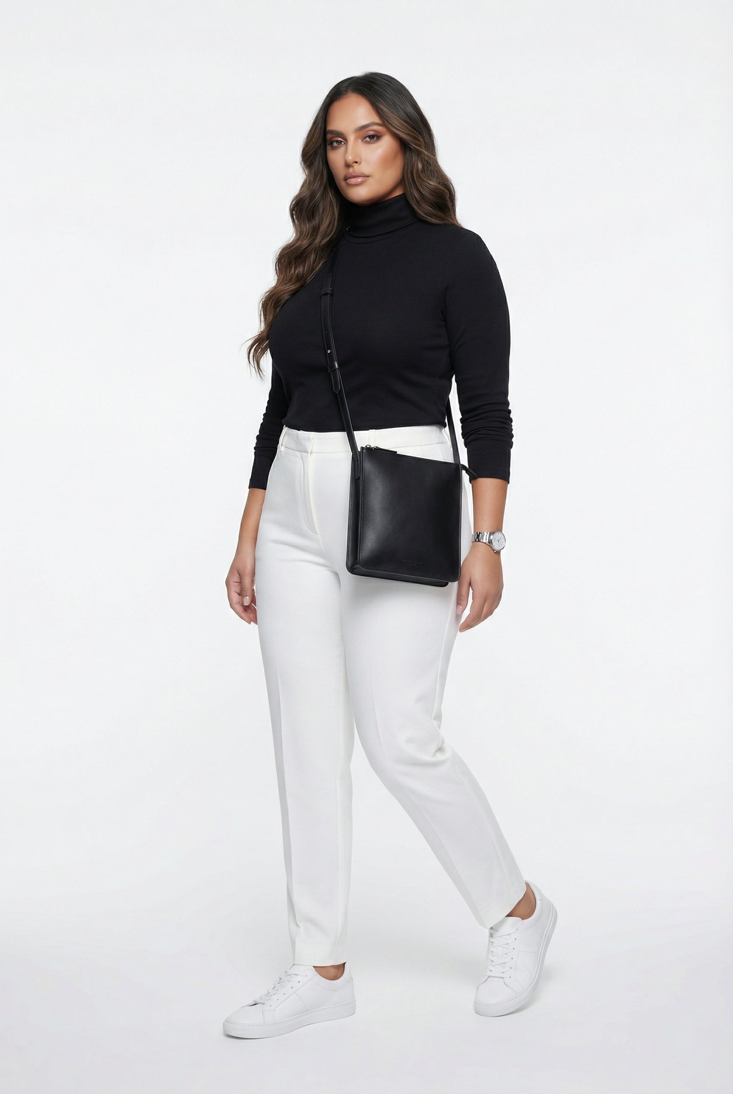 23662 Collo Oversized Sweater Top - Brown Loft