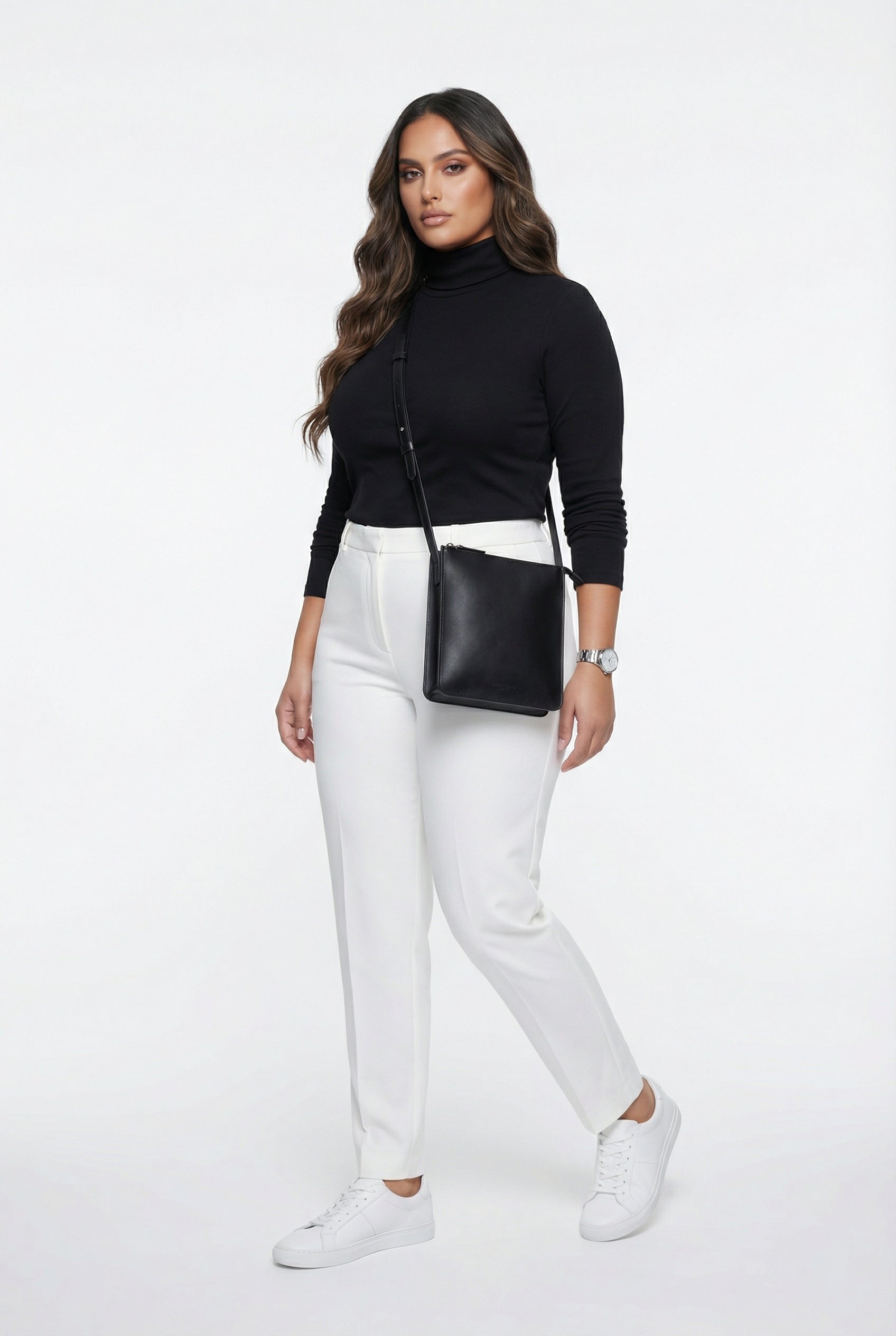 23662 Collo Oversized Sweater Top - Brown Loft