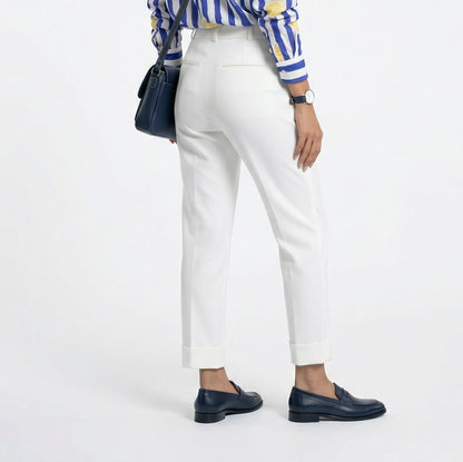 33222 Straight Leg Stretchable Pants - Brown Loft