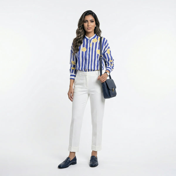 33222 Straight Leg Stretchable Pants بنطال رياضي بقصة مستقيمة