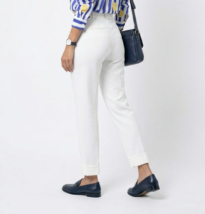 33222 Straight Leg Stretchable Pants - Brown Loft