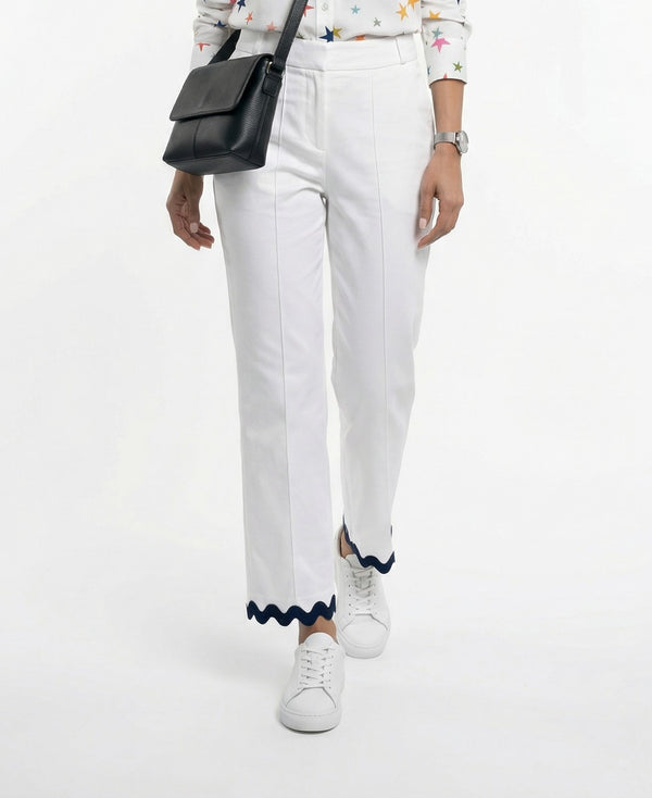 33291 Straight Cut Mid Rise Pants بنطال بقصة مستقيمة وخصر متوسط الارتفاع