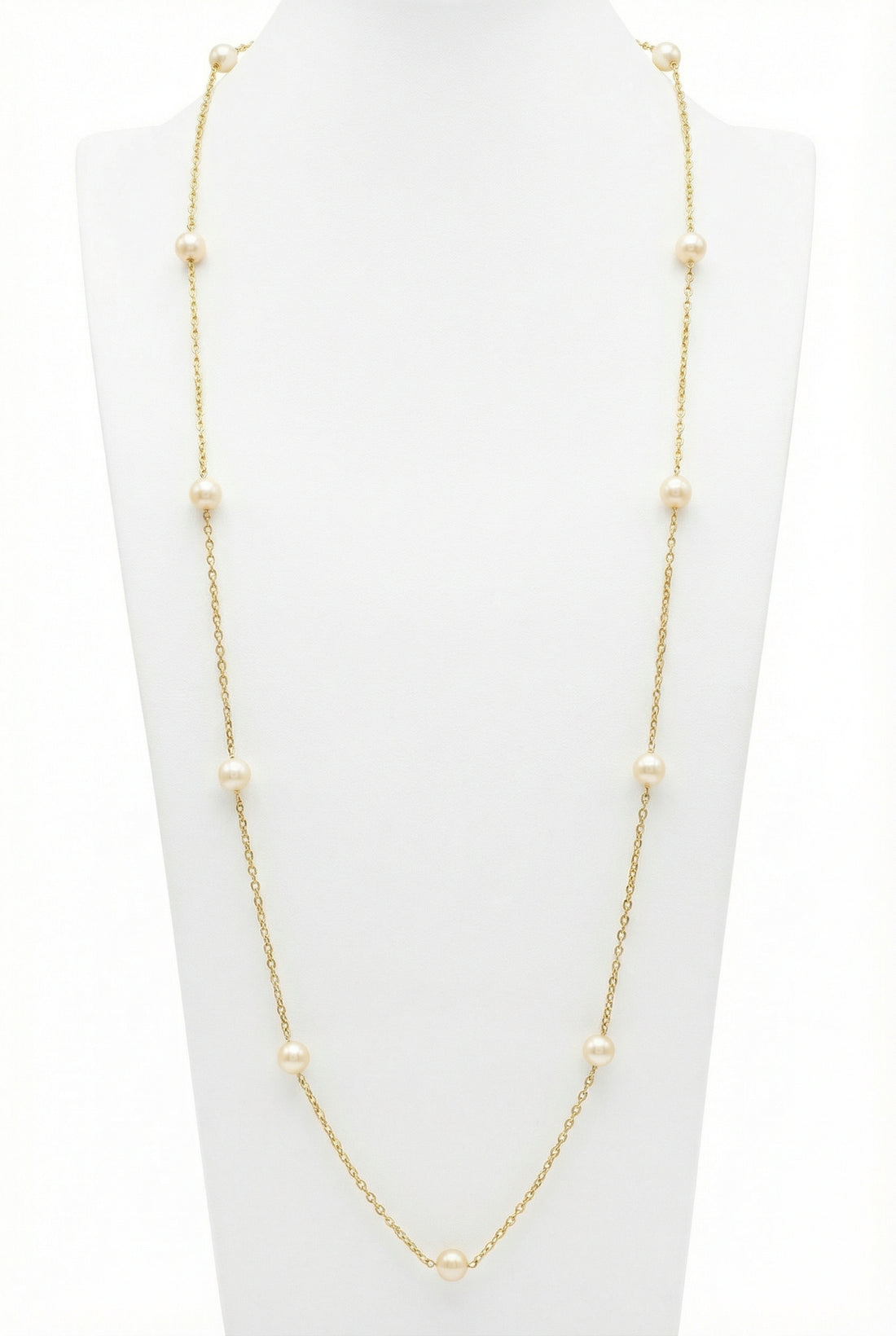 MOD Long Chain Pearl Necklace قلادة طويلة من اللؤلؤ