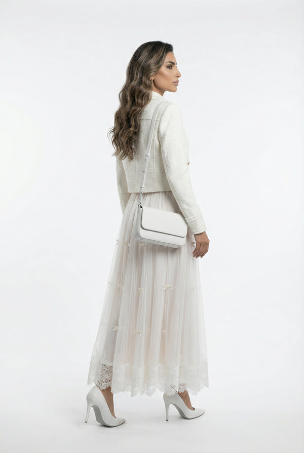 08508 Tweed Cropped Jacket سترة قصيرة من التويد