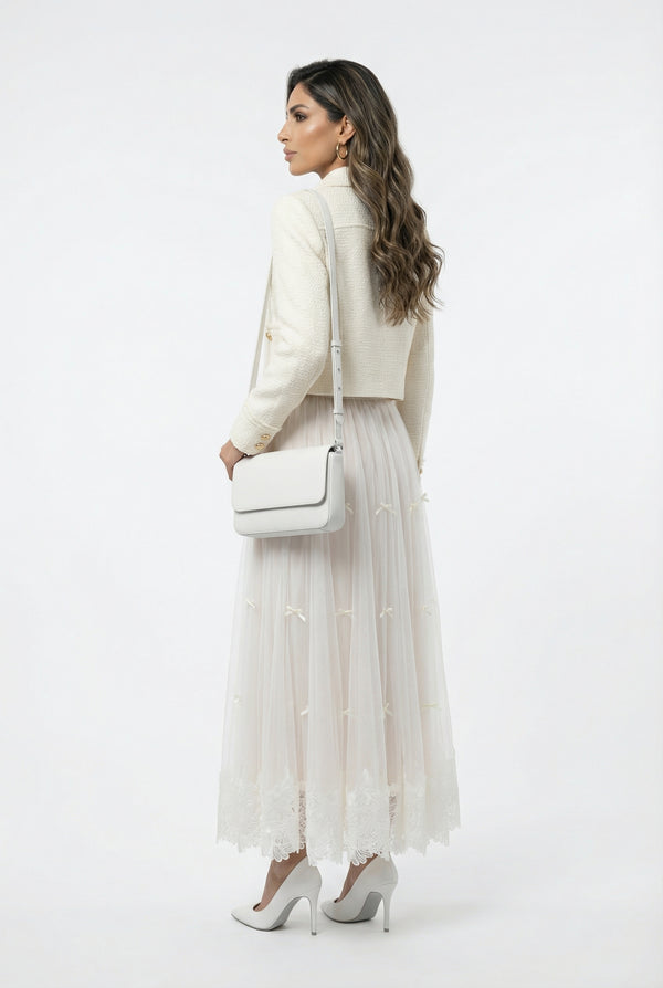 08508 Tweed Cropped Jacket سترة قصيرة من التويد