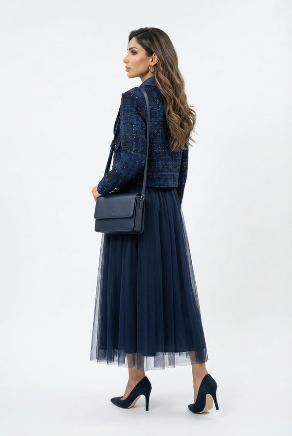 08528 Cropped Tweed Jacket سترة تويد قصيرة