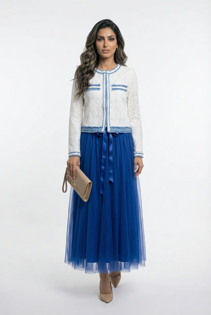 CK08077 Long Tulle Skirt