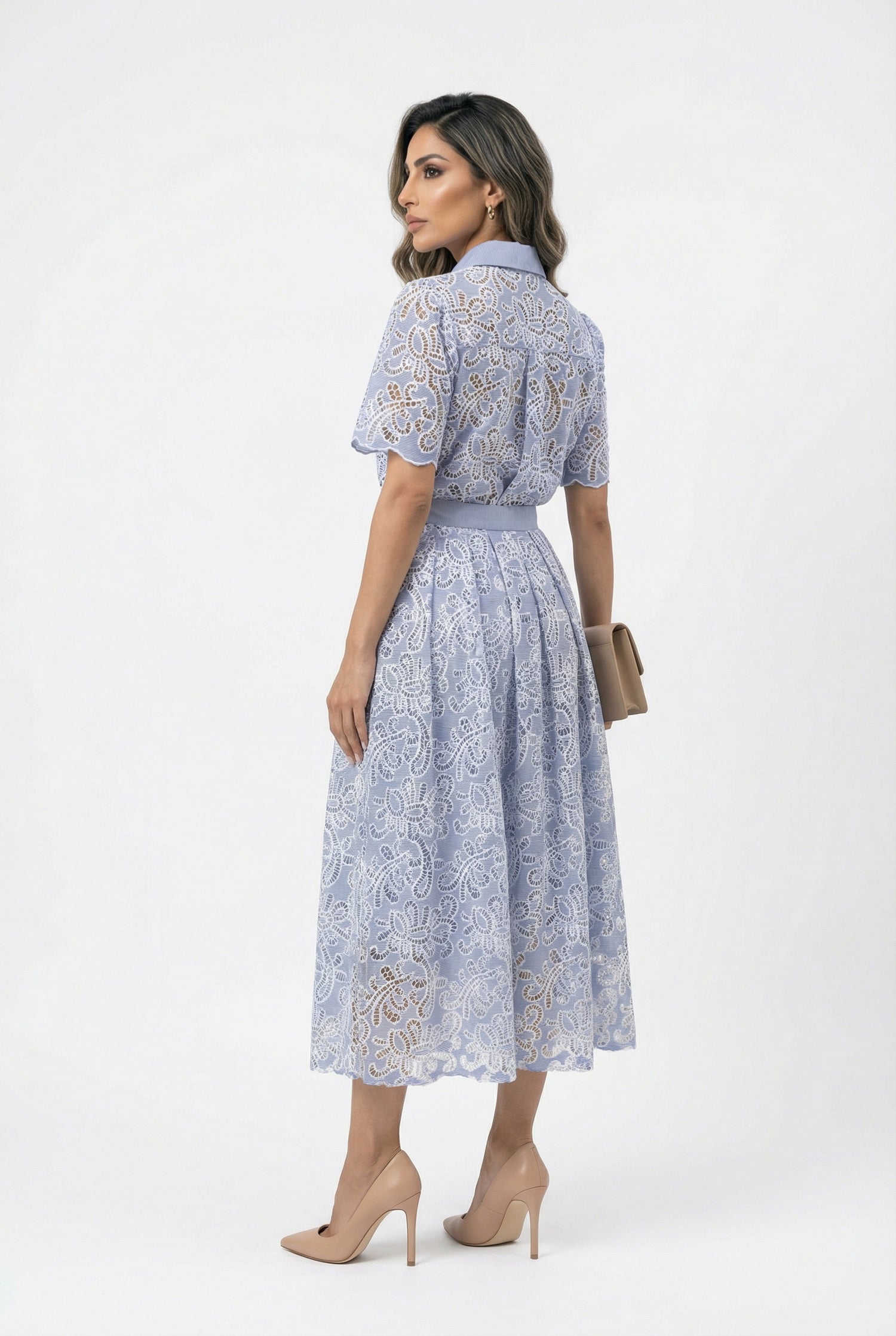 Floral Lace Shirt &amp; Skirt Set – Billie/Lila