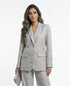 Noa Linen Sequins Jacket جاكيت من الكتان مزين بالترتر - Brown Loft