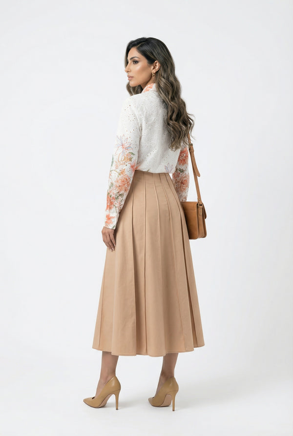 Delia Embroidered Oversized Shirt قميص مطرز واسع