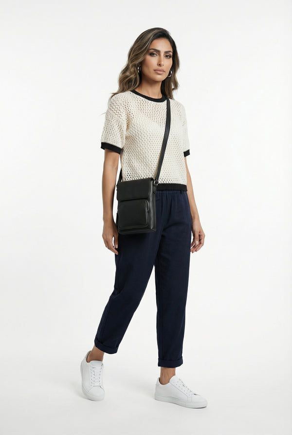 CA8439 Knitted Top بلوزة محبوكة