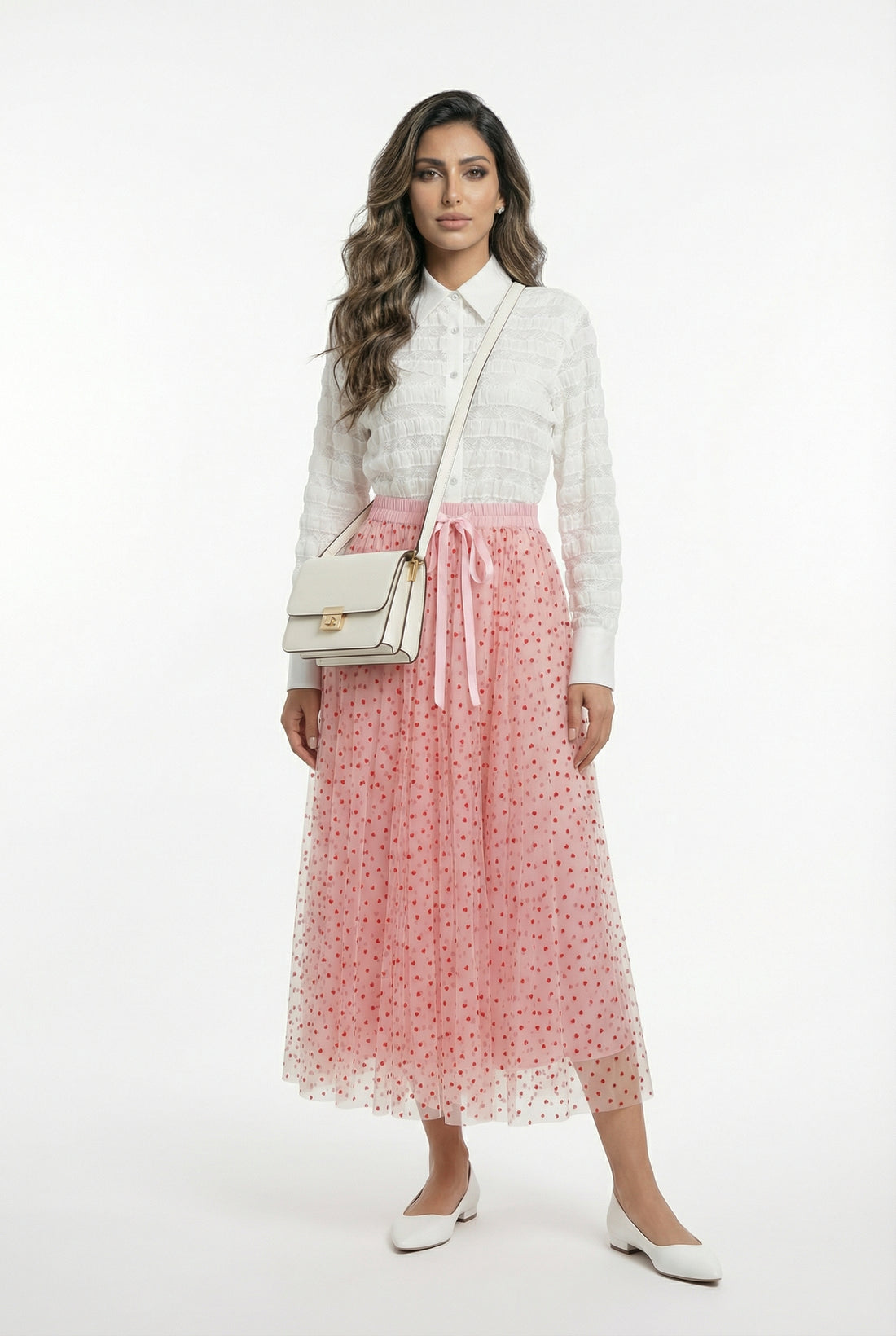 Natty Oversized Lace Shirt - Brown Loft