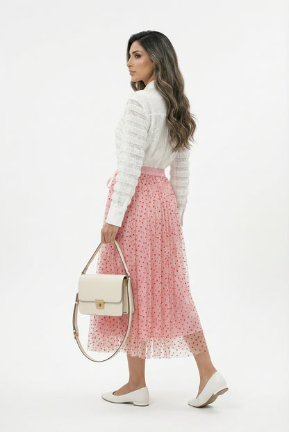 Natty Oversized Lace Shirt - Brown Loft