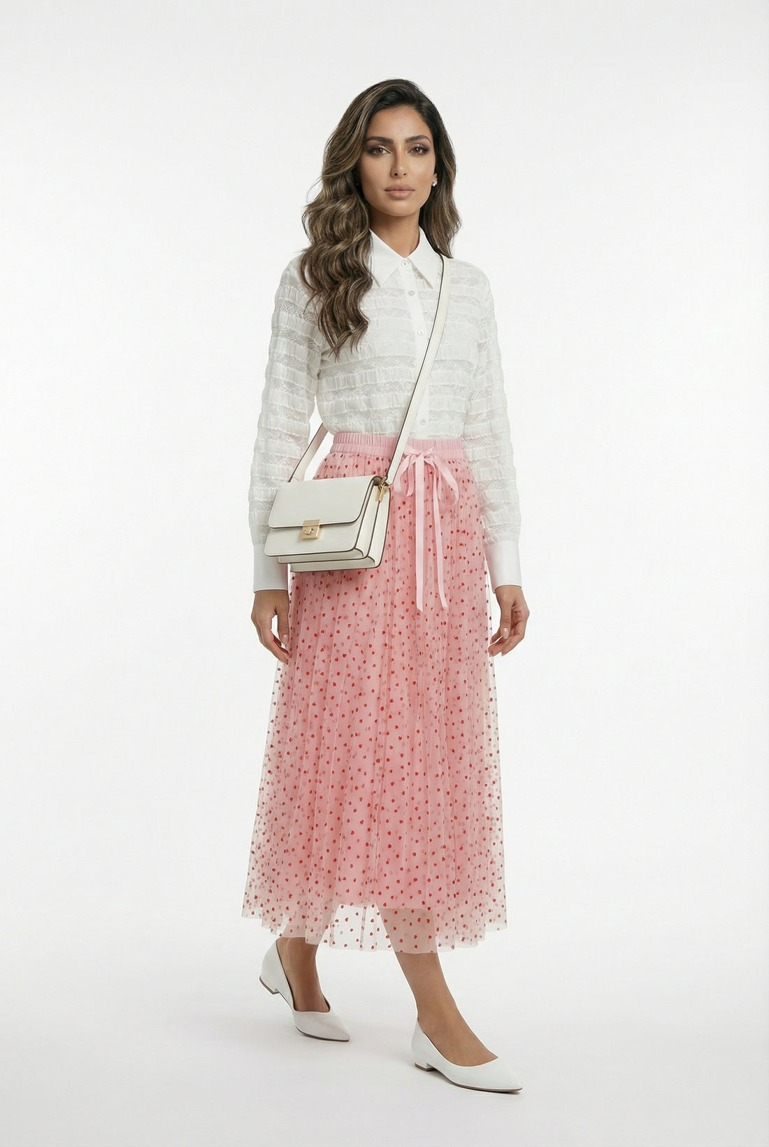 Natty Oversized Lace Shirt - Brown Loft