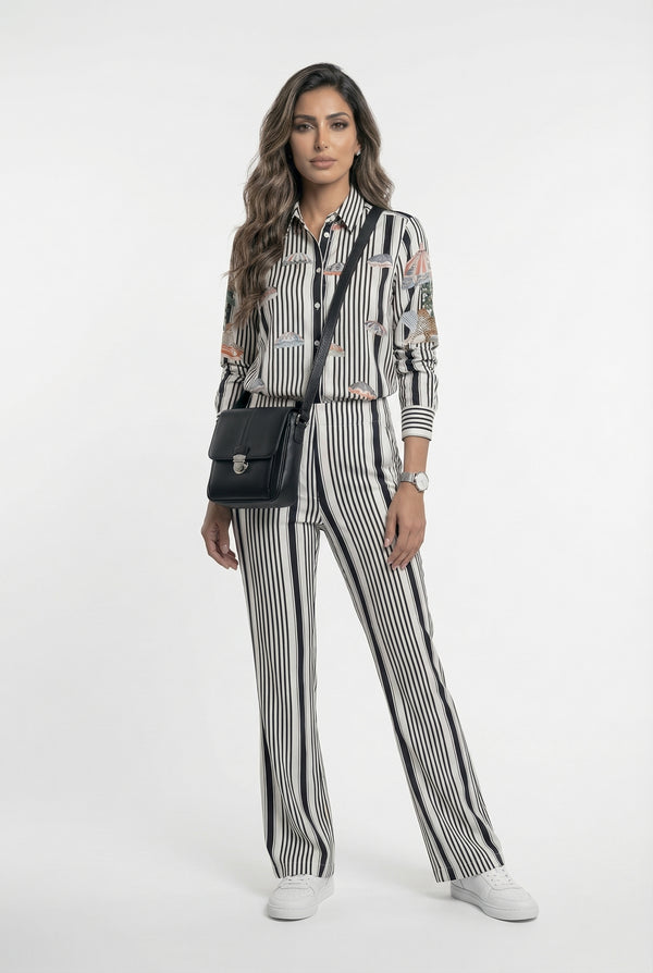 33650 Vertical Striped Pants
