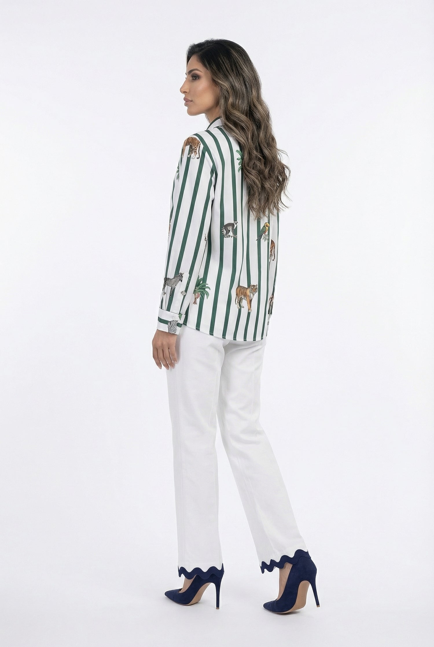 33315 Striped Safari Shirt - Brown Loft