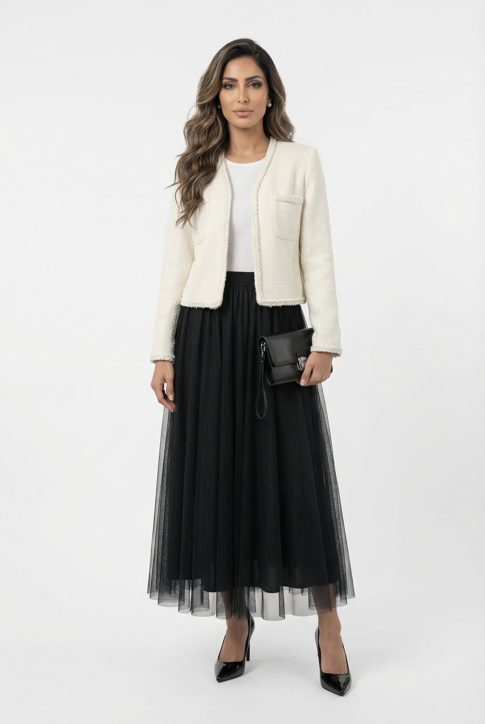 08562-1 Tweed Knit Jacket