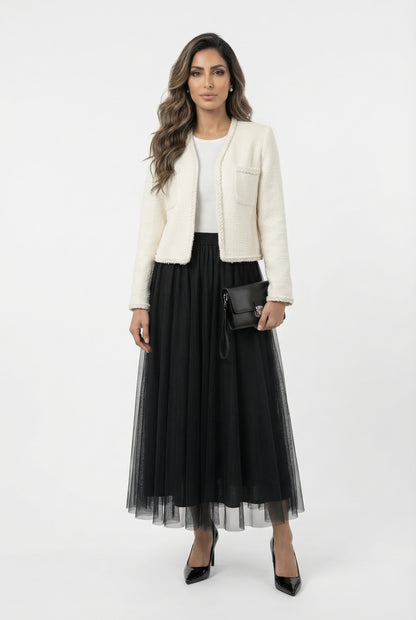 08562-1 Tweed Knit Jacket