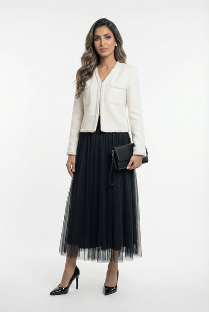 08562-1 Tweed Knit Jacket