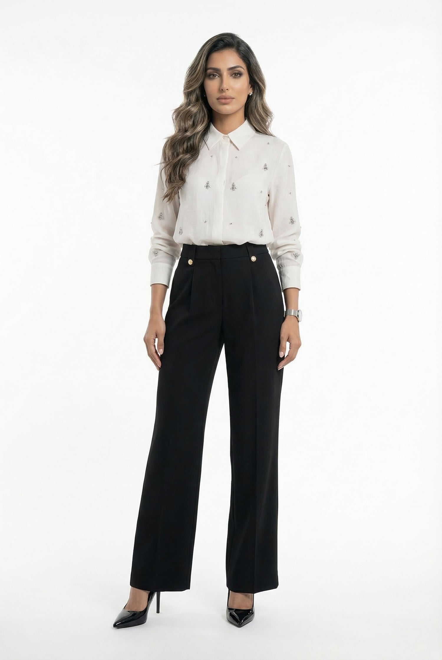 MS2615019 Oversized Shirt قميص واسع - Brown Loft