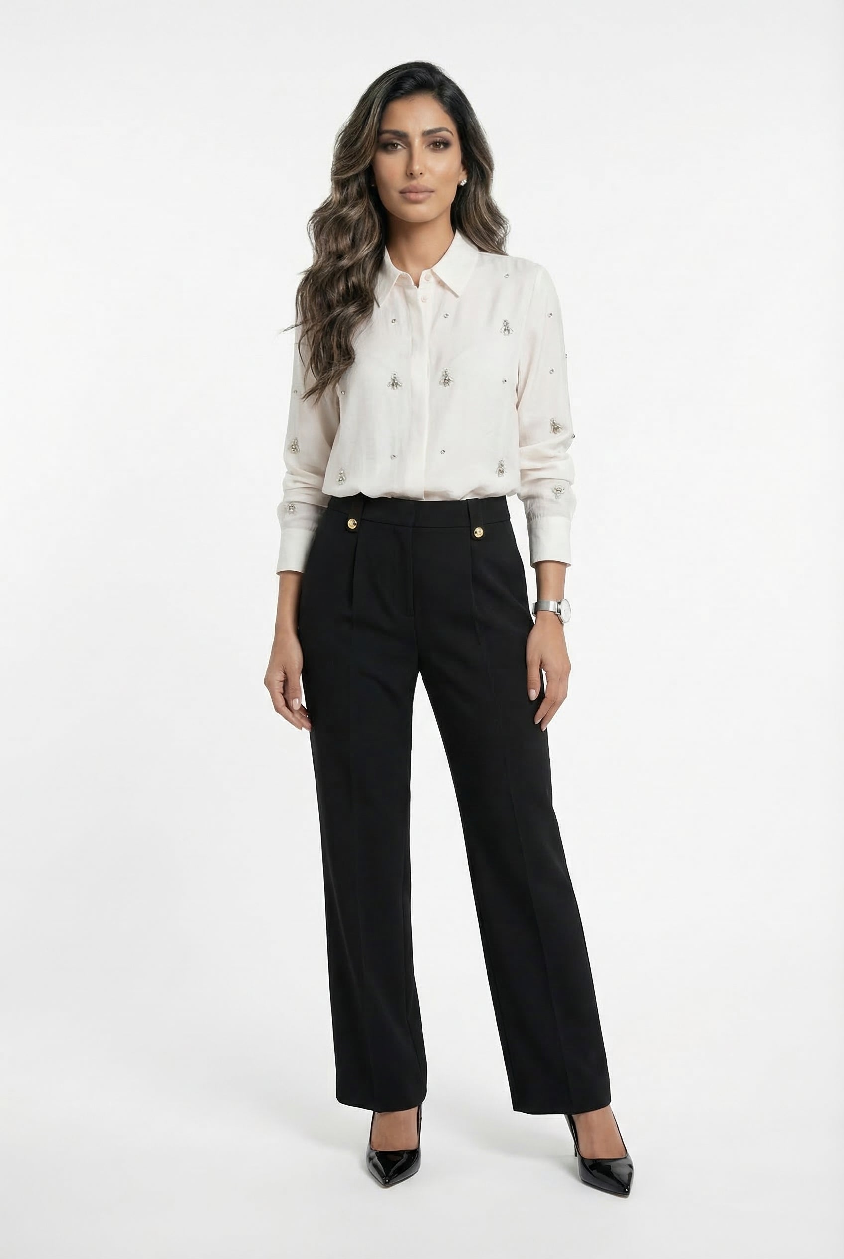 MS2615019 Oversized Shirt قميص واسع - Brown Loft