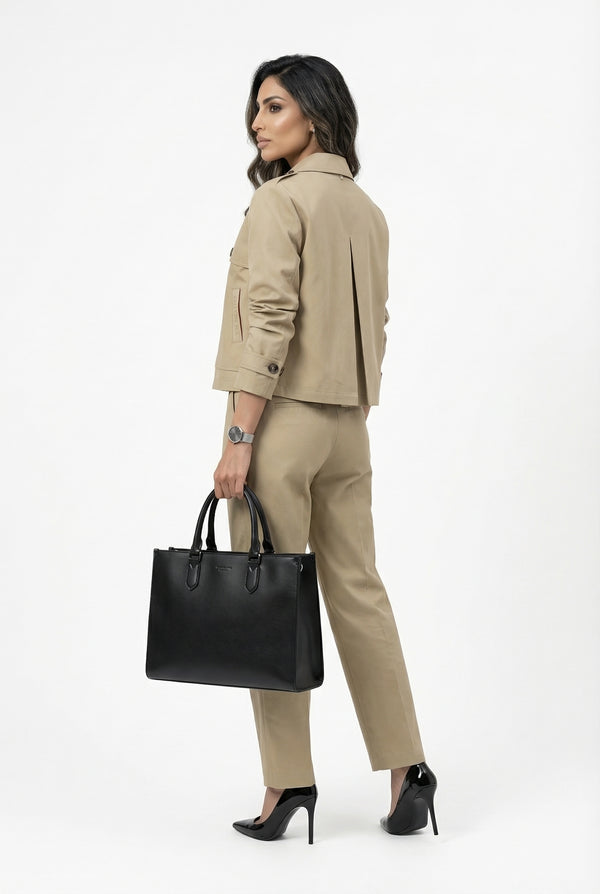 MS2602015  Short Trench Coat Jacket معطف قصير