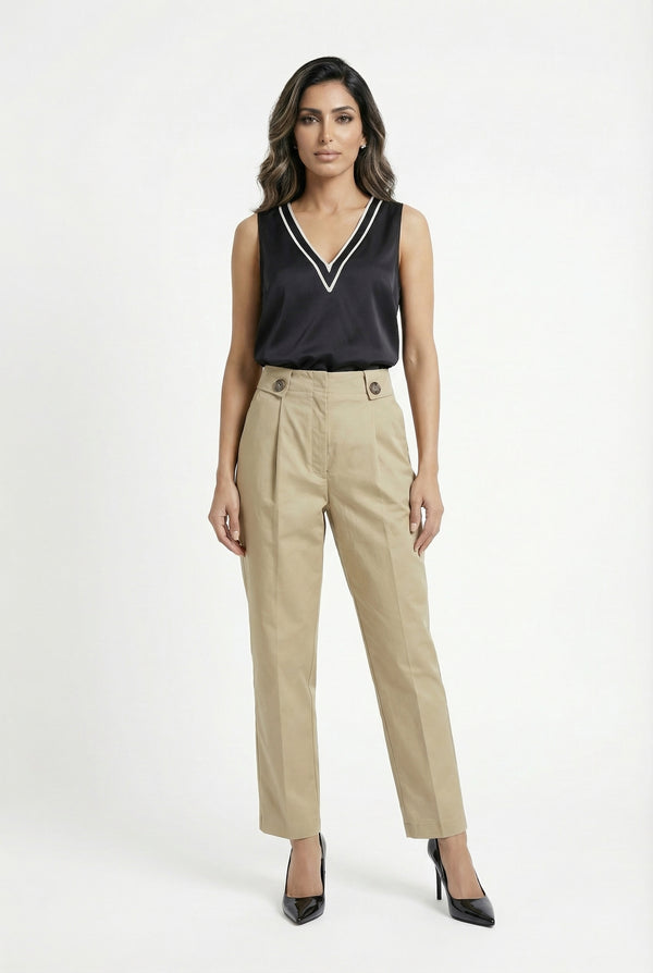 MS2614019  Wide Leg Pants بنطال واسع الساق