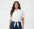 8501.3047 Oversized Cotton Poplin Shirt قميص قطني بوبلين واسع - Brown Loft