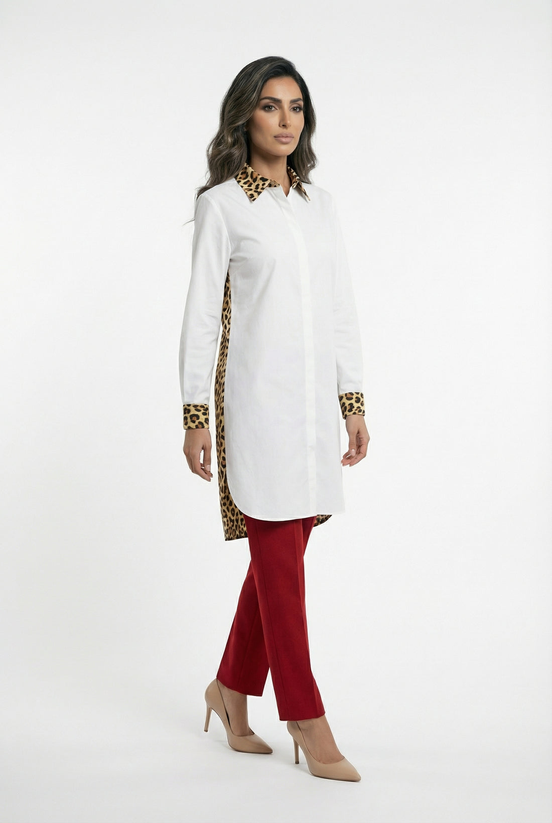 LS2615118 Poplin Shirt Dress فستان قميص بوبلين