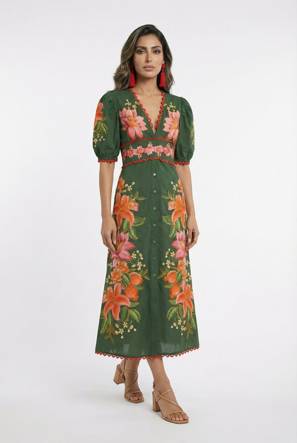 Narella Floral Long Dress