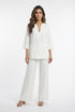 54-2072/5038 Long Top and Flare Pants - Brown Loft