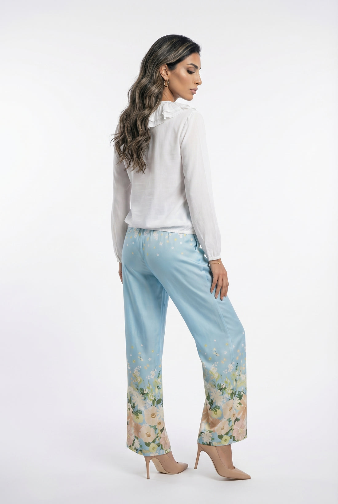 Dulce Satin Floral Pants