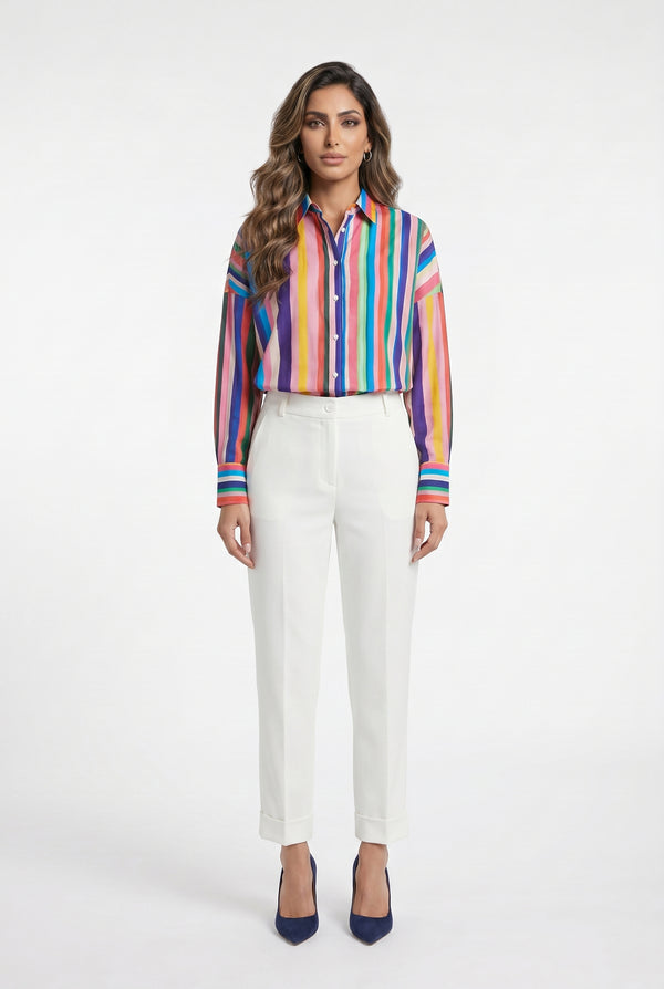 33269 Multicolored Stripe Shirt