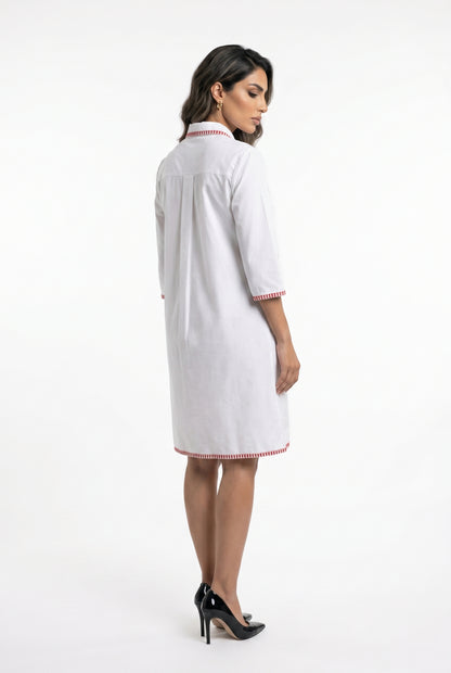 33426 Short Dress - Brown Loft