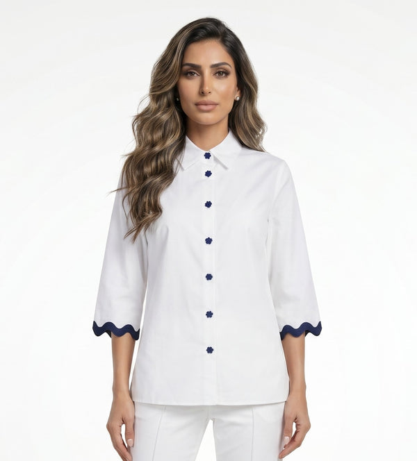 33606 Classic Collared Cotton Shirt