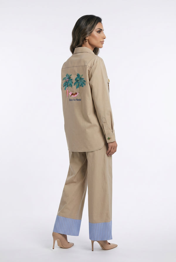 33411 Colored Buttoned Jacket