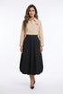 63-6012 Midi Balloon Skirt - Brown Loft