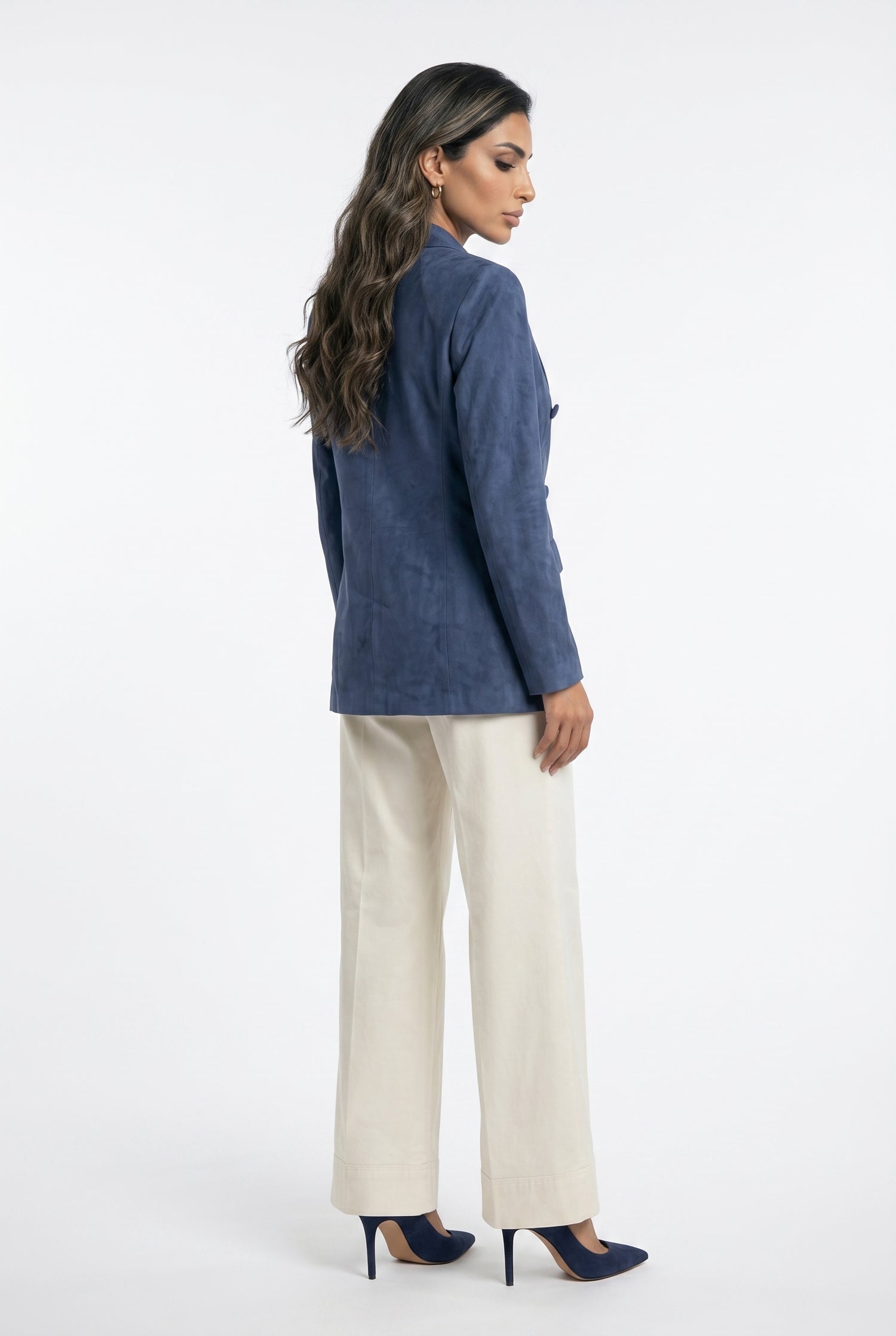 63-1059 Double Breasted Jacket - Brown Loft