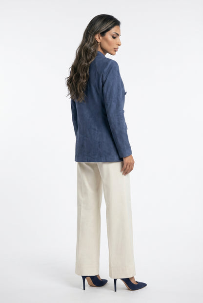63-1059 Double Breasted Jacket - Brown Loft