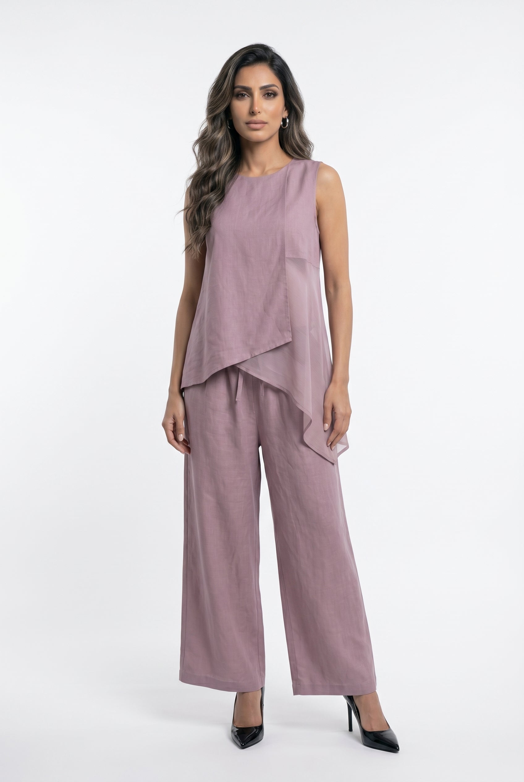 26S-1004 Sleeveless Top - Brown Loft