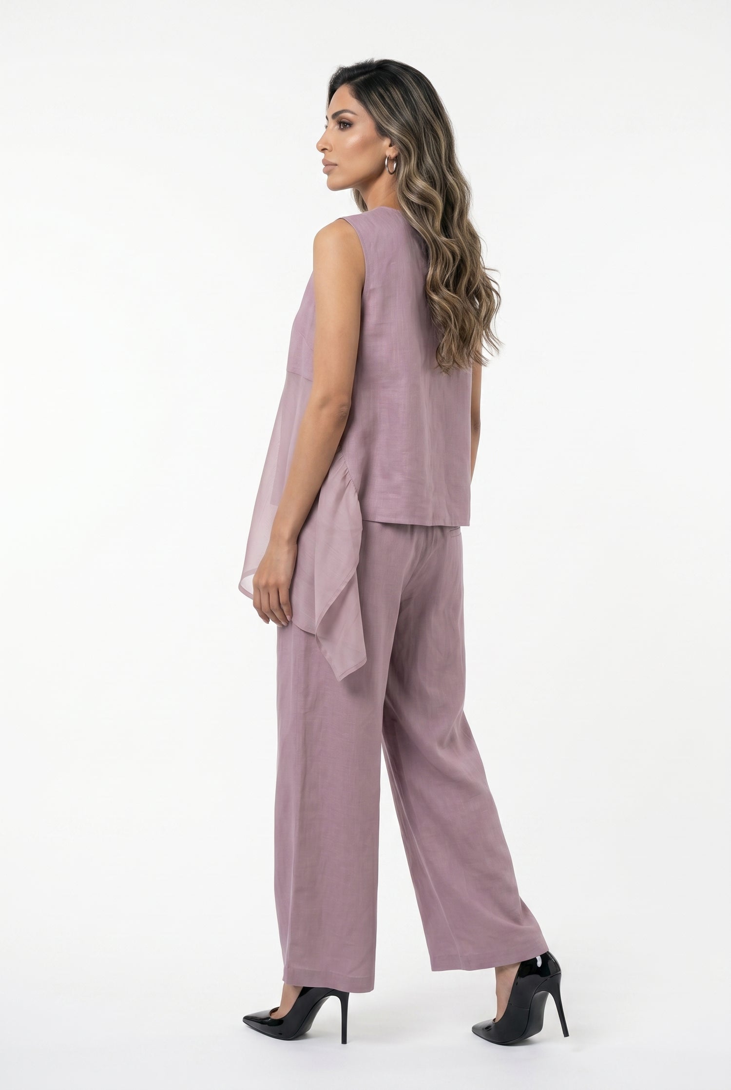 26S-1004 Sleeveless Top - Brown Loft