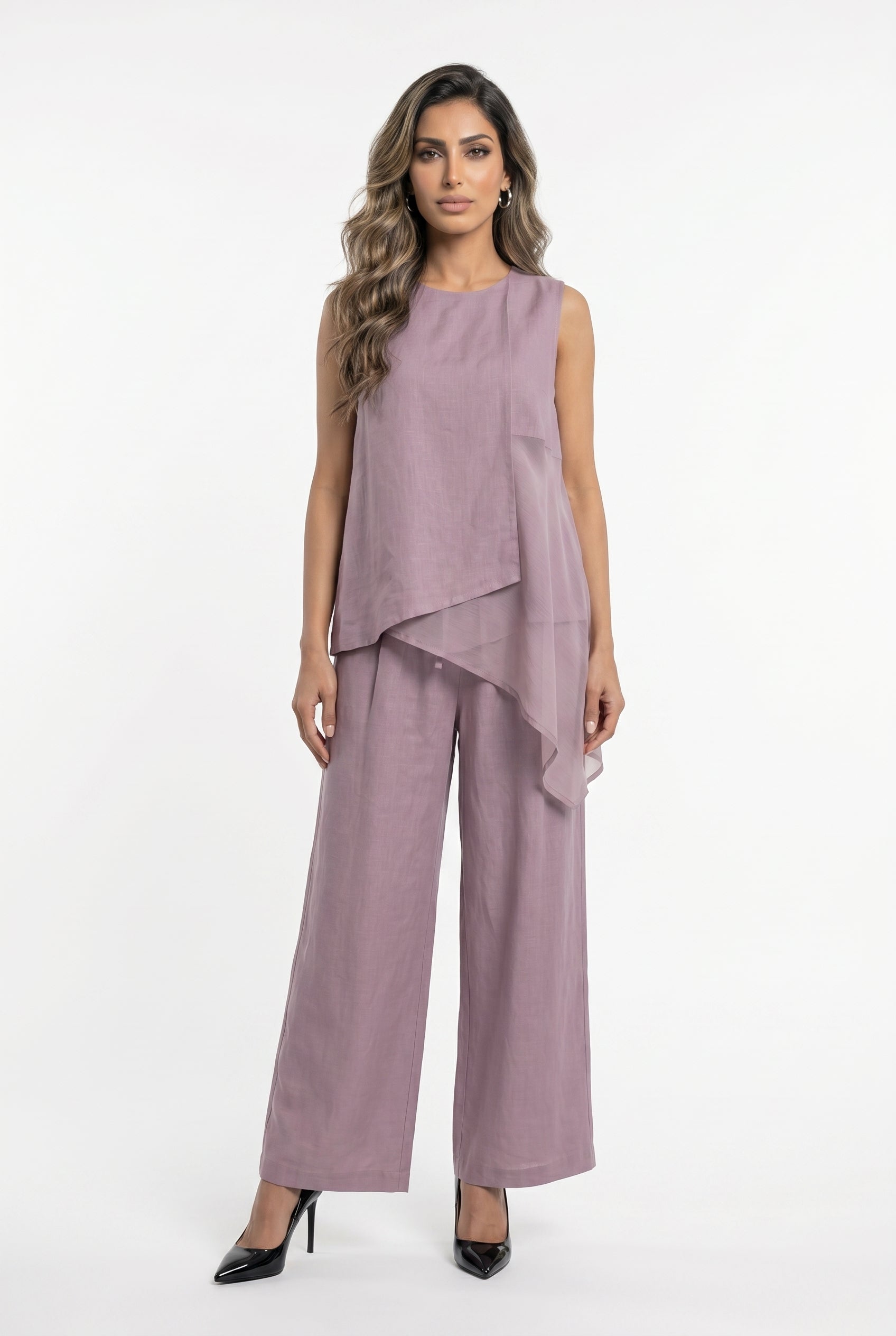 26S-1004 Sleeveless Top - Brown Loft