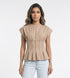 Structured Peplum Top – TDM71725 - Brown Loft