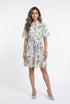 Chalice Floral Embroidery Lace Midi Dress - Brown Loft