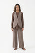 26S-5089/8090 Waistcoat Jacket and Pants - Brown Loft