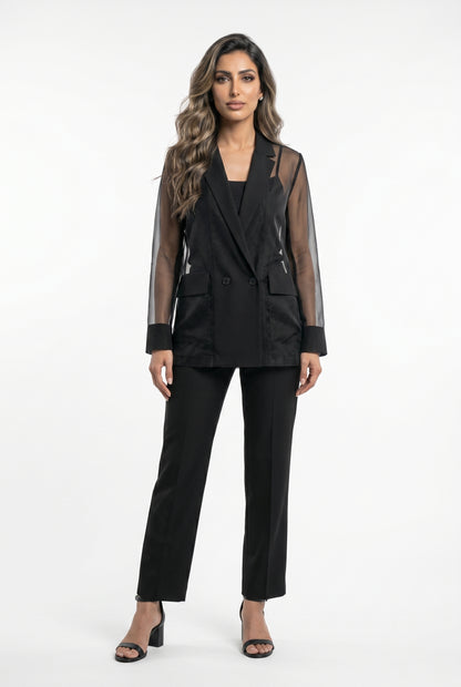 Double Breasted Sheer Jacket 26S-5002